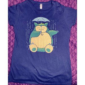 Pokemon Snorlax Totoro Womens Tee XL